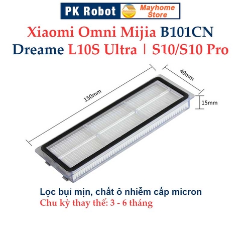 Phụ Kiện Robot Hút Bụi Xiaomi Mijia Omni B101CN, Dreame L10S Ultra, Dreame S10, Dreame S10 Pro