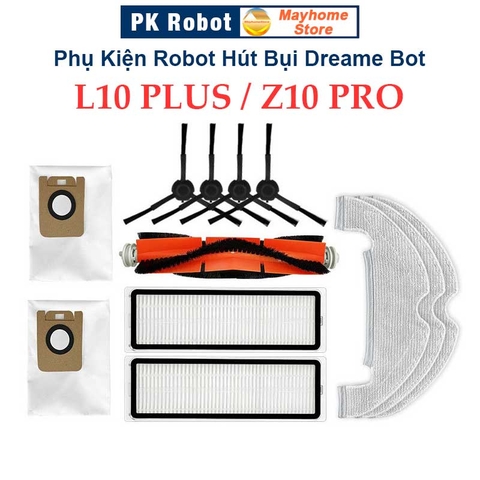 Phụ Kiện Robot Hút Bụi Dreame Bot L10 PLUS, Z10 PRO. Phụ Kiện Robot Hút Bụi Lau Nhà Xiaomi Dreame Bot.