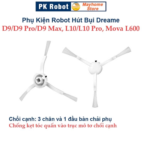 Phụ Kiện Robot Hút Bụi Dreame D9/ D9 Pro/ D9 Max, L10/ L10 Pro, Mova L600.Phụ Kiện Robot Hút Bụi Lau Nhà Xiaomi Dreame.