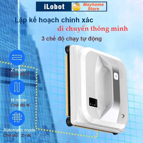 Robot Lau Kính Tự Động iLobot HCR 03 Tốc Độ Lau Nhanh, Độ ồn thấp, An Toàn Chống Rơi 20 Phút Khi Mất Điện