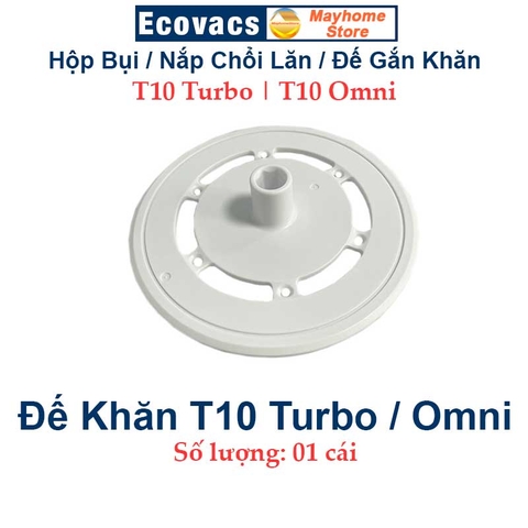Hộp Bụi, Đế Gắn Khăn, Nắp Chổi Lăn Robot Hút Bụi Ecovacs Deebot X1 Turbo, X1 Omni, T10 Turbo, T10 Omni, T10 và T10 Plus.