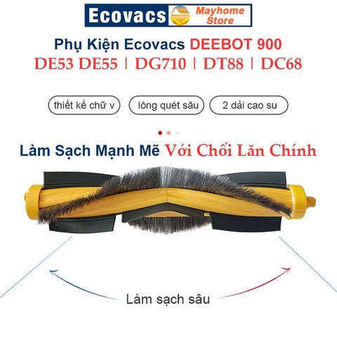 Phụ kiện Robot DEEBOT 900 DE53 DE55 DG71 DT88 DC68 DM88 Chổi Lăn, Chổi Cạnh, Bộ Lọc, Khăn Lau, Phụ Kiện Ecovacs Deebot