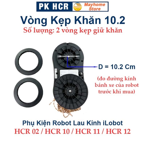 Phụ Kiện Khay & Khăn Lau Cho Robot Lau Kính iLOBOT HCR 02, HCR 11, HCR10, HCR12