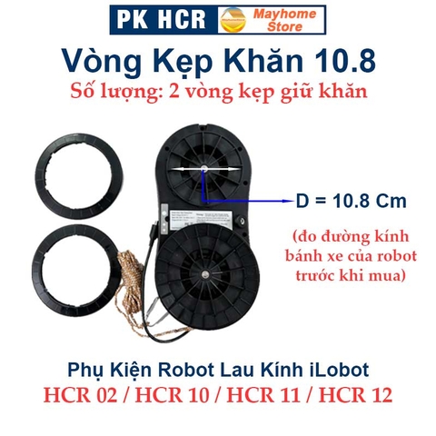 Phụ Kiện Khay & Khăn Lau Cho Robot Lau Kính iLOBOT HCR 02, HCR 11, HCR10, HCR12