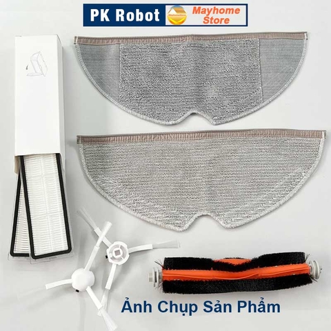 Phụ kiện Robot hút bụi Xiaomi Mop SKV4093GL - Mop 1C - Mop 2C - Dreame F9/ Lọc hepa, Chổi giữa, Chổi cạnh, Khăn lau