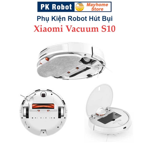 Phụ Kiện Nắp Chổi Lăn, Đế Gắn Khăn Robot Hút Bụi Lau Nhà Xiaomi Vacuum S10