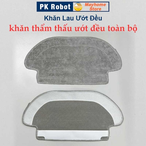 Phụ Kiện Nắp Chổi Lăn, Đế Gắn Khăn Robot Hút Bụi Lau Nhà Xiaomi Vacuum S10