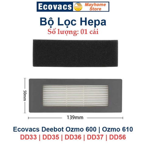 Phụ kiện Robot Hút Bụi Lau Nhà Ecovacs Deebot Ozmo 600 | Ozmo 610 | DD33 | DD35 | DD36 | DD37 | DD56 ///