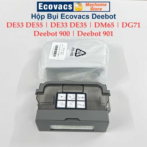 Hộp Bụi Robot Hút Bụi Lau Nhà Ecovacs Deebot DE53 DE55 | DE33 DE35 | DM65 | DG71 | Deebot900 | Deebot901