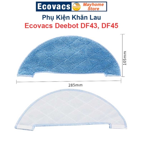 Phụ kiện Robot Hút Bụi Lau Nhà Ecovacs Deebot DF35 | DF43 | DF45, khăn lau, bộ lọc, chổi cạnh, chổi lăn chính ///