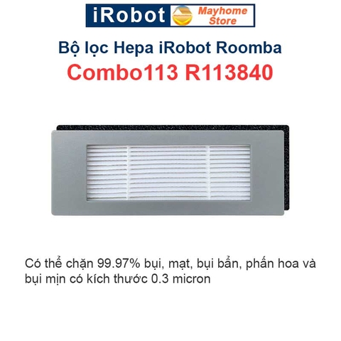 Phụ kiện Robot Hút Bụi iRobot Roomba Combo113 R113840. Chổi lăn, bộ lọc hepa, chổi cạnh, khăn lau robot Roomba///
