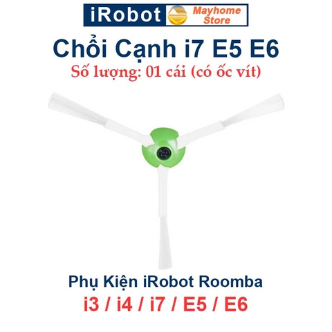 Phụ kiện Robot Hút Bụi iRobot Roomba i3, i4, i7, E5, E6. Đôi chổi lăn, bộ lọc hepa, chổi cạnh, túi đựng bụi robot Roomba