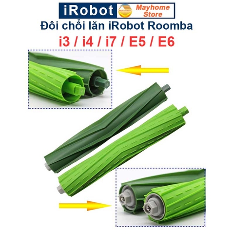 Phụ kiện Robot Hút Bụi iRobot Roomba i3, i4, i7, E5, E6. Đôi chổi lăn, bộ lọc hepa, chổi cạnh, túi đựng bụi robot Roomba