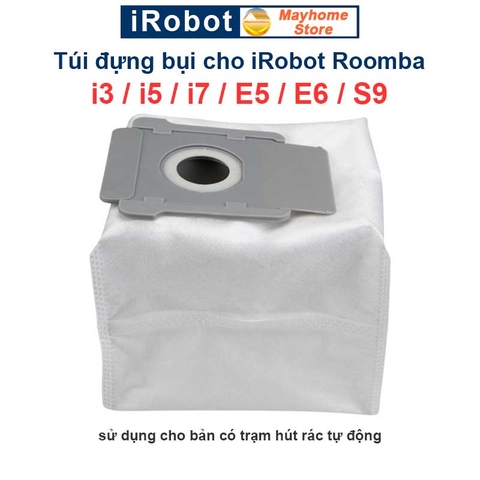 Phụ kiện Robot Hút Bụi iRobot Roomba i3, i4, i7, E5, E6. Đôi chổi lăn, bộ lọc hepa, chổi cạnh, túi đựng bụi robot Roomba