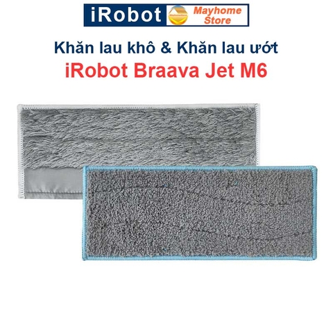 Khăn Lau Robot Lau Nhà iRobot Braava Jet M6. Khăn Lau Khô, Khăn Lau Ướt iRobot Braava Jet M6///