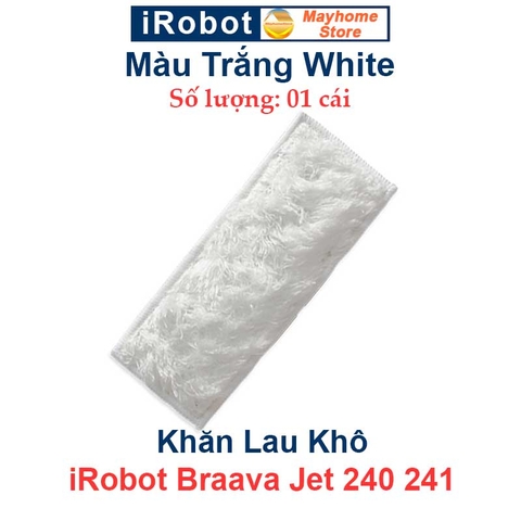 Khăn Lau Robot Lau Nhà iRobot Braava Jet 240, 241. Khăn Lau Khô, Khăn Lau Ướt, Khăn Lau Ẩm iRobot Braava Jet 240, 241///
