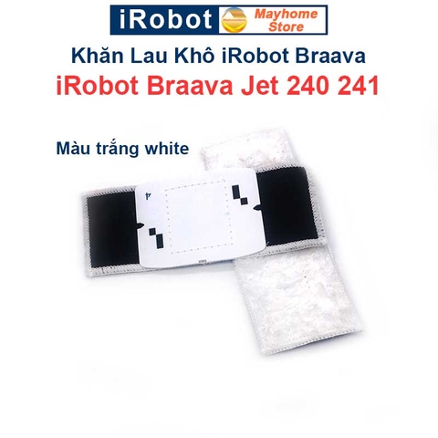 Khăn Lau Robot Lau Nhà iRobot Braava Jet 240, 241. Khăn Lau Khô, Khăn Lau Ướt, Khăn Lau Ẩm iRobot Braava Jet 240, 241///