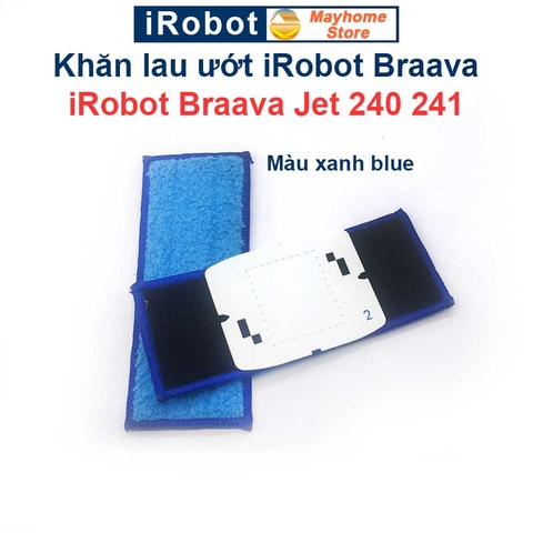 Khăn Lau Robot Lau Nhà iRobot Braava Jet 240, 241. Khăn Lau Khô, Khăn Lau Ướt, Khăn Lau Ẩm iRobot Braava Jet 240, 241///
