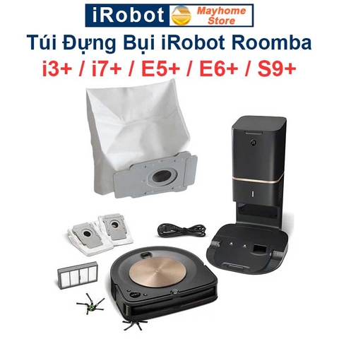 Túi Đựng Bụi iRobot Roomba i3+ / i7+ / E5+ / E6+ / S9+ , Sử dụng cho Trạm Sạc Hút Rác Tự Động Bản Plus///