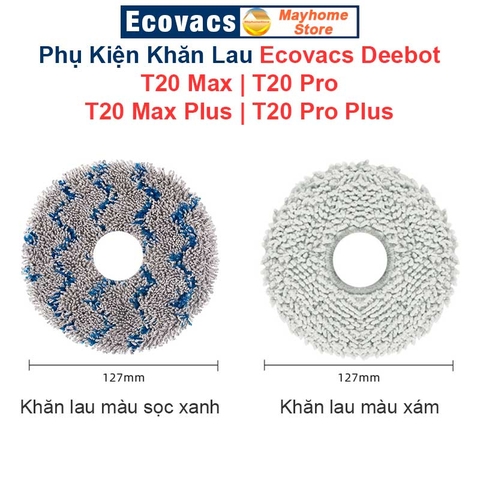 Phụ Kiện Robot Hút Bụi Ecovacs Deebot T20 Max & Plus, T20 Pro & Plus. Chổi Lăn, Chổi Cạnh, Bộ Lọc, Giẻ Lau, Túi Bụi ///