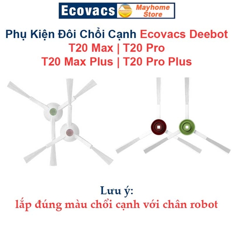 Phụ Kiện Robot Hút Bụi Ecovacs Deebot T20 Max & Plus, T20 Pro & Plus. Chổi Lăn, Chổi Cạnh, Bộ Lọc, Giẻ Lau, Túi Bụi ///