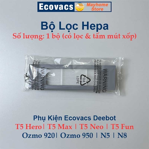 Phụ kiện Robot Ecovacs Deebot T5 Hero, T5 Max, T5 Neo, T5 Fun, Ozmo 920, Ozmo 950, Deebot N5, Deebot N8