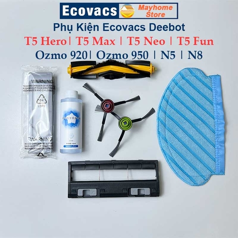 Phụ kiện Robot Ecovacs Deebot T5 Hero, T5 Max, T5 Neo, T5 Fun, Ozmo 920, Ozmo 950, Deebot N5, Deebot N8