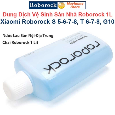 Dung Dịch Lau Sàn, Nước Lau Sàn Cao Cấp Roborock 1L Cho Robot Xiaomi Roborock, Mùi Hương Hoa Bưởi Xanh (Nội Địa Trung)
