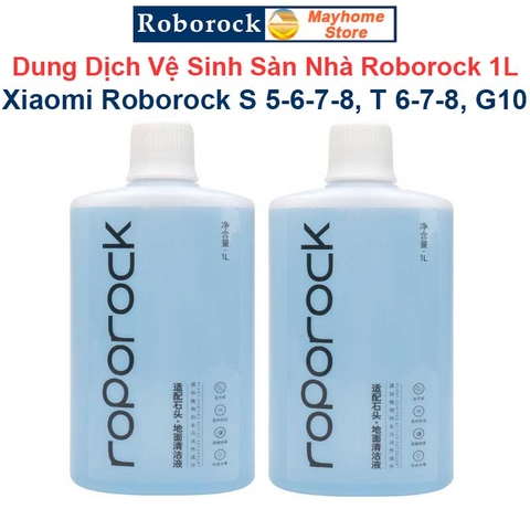 Dung Dịch Lau Sàn, Nước Lau Sàn Cao Cấp Roborock 1L Cho Robot Xiaomi Roborock, Mùi Hương Hoa Bưởi Xanh (Nội Địa Trung)