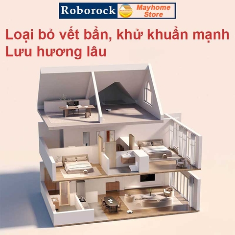 Dung Dịch Lau Sàn, Nước Lau Sàn Cao Cấp Roborock 1L Cho Robot Xiaomi Roborock, Mùi Hương Hoa Bưởi Xanh (Nội Địa Trung)