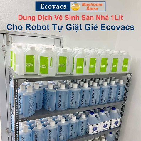 Dung Dịch Lau Sàn, Nước Lau Sàn Cao Cấp Cho Robot Ecovacs Deebot T20 T10 X1 N9+, Mùi Hương Chanh Xanh 1L (Nội Địa Trung)