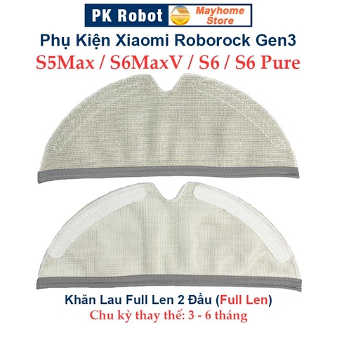 Phụ kiện Robot Xiaomi Roborock Gen3, Roborock S5Max, S6MaxV, S6, S6 Pure. Chổi lăn, chổi cạnh, khăn lau, bộ lọc ///
