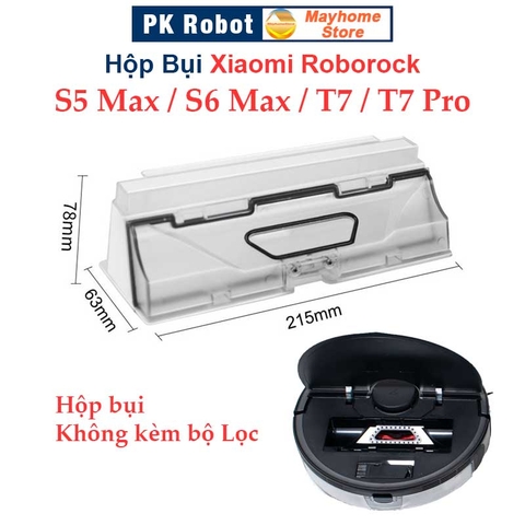 Hộp Bụi Robot Xiaomi Roborock S5Max, Roborock S6MaxV, Roborock T7 & T7 Pro ///