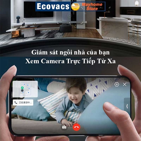 Robot hút bụi lau nhà Ecovacs Deebot T9 AIVI Plus, Hàng Trưng Bày Chưa Qua Sử Dụng, Tặng ID Ứng Dụng Ecovacs Home