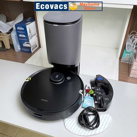 Robot hút bụi lau nhà Ecovacs Deebot T9 AIVI Plus, Hàng Trưng Bày Chưa Qua Sử Dụng, Tặng ID Ứng Dụng Ecovacs Home