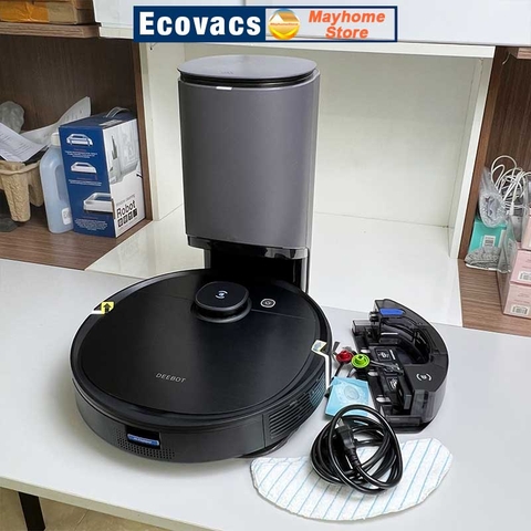 Robot hút bụi lau nhà Ecovacs Deebot T9 AIVI Plus, Hàng Trưng Bày Chưa Qua Sử Dụng, Tặng ID Ứng Dụng Ecovacs Home