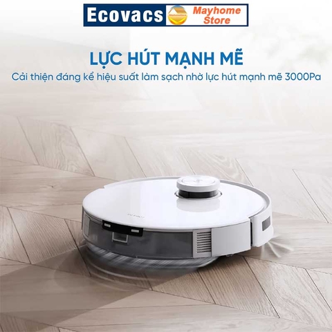 Robot hút bụi lau nhà Ecovacs Deebot T10 Turbo, Hàng Trưng Bày Chưa Qua Sử Dụng, Tặng ID Ứng Dụng Ecovacs Home.