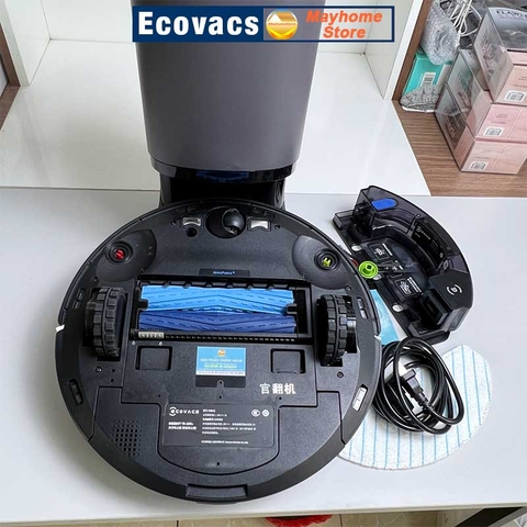 Robot hút bụi lau nhà Ecovacs Deebot T9 AIVI Plus, Hàng Trưng Bày Chưa Qua Sử Dụng, Tặng ID Ứng Dụng Ecovacs Home