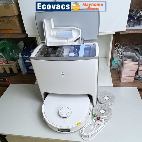 Robot hút bụi lau nhà Ecovacs Deebot T10 Turbo, Hàng Trưng Bày Chưa Qua Sử Dụng, Tặng ID Ứng Dụng Ecovacs Home.