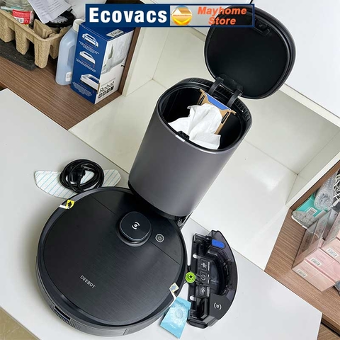 Robot hút bụi lau nhà Ecovacs Deebot T9 AIVI Plus, Hàng Trưng Bày Chưa Qua Sử Dụng, Tặng ID Ứng Dụng Ecovacs Home