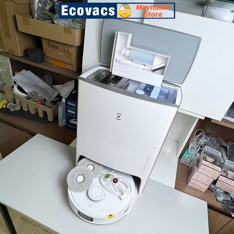 Robot hút bụi lau nhà Ecovacs Deebot T10 Omni, Hàng Trưng Bày Chưa Qua Sử Dụng, Tặng ID Ứng Dụng Ecovacs Home.