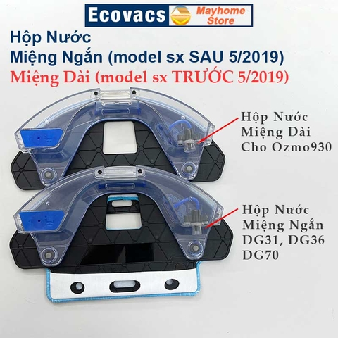 Phụ kiện Nắp Chổi Lăn & Đế Gắn Khăn Ecovacs Deebot Ozmo 930, DG36