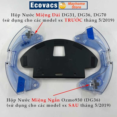 Phụ kiện Nắp Chổi Lăn & Đế Gắn Khăn Ecovacs Deebot Ozmo 930, DG36