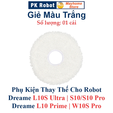 Phụ kiện Dreame L10S Ultra, S10/S10 Pro, L10 Prime, W10S Pro, Chổi lăn, Chổi cạnh, Bộ lọc, Giẻ Lau, Túi bụi///