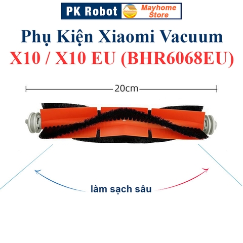 Phụ kiện Xiaomi Vacuum X10, Vacuum X10 EU (BHR6068EU), Chổi lăn, Chổi cạnh, Bộ lọc, Giẻ Lau, Túi đựng bụi///