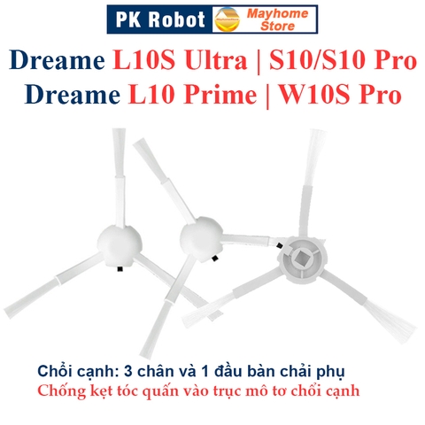Phụ kiện Dreame L10S Ultra, S10/S10 Pro, L10 Prime, W10S Pro, Chổi lăn, Chổi cạnh, Bộ lọc, Giẻ Lau, Túi bụi///