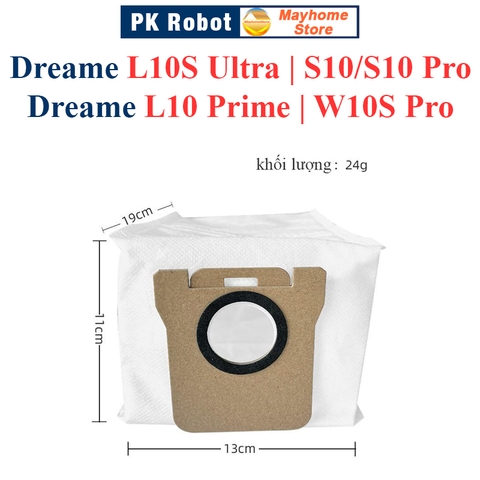 Phụ kiện Dreame L10S Ultra, S10/S10 Pro, L10 Prime, W10S Pro, Chổi lăn, Chổi cạnh, Bộ lọc, Giẻ Lau, Túi bụi///