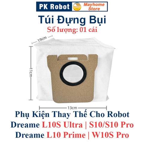Phụ kiện Dreame L10S Ultra, S10/S10 Pro, L10 Prime, W10S Pro, Chổi lăn, Chổi cạnh, Bộ lọc, Giẻ Lau, Túi bụi///