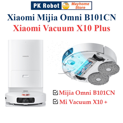 Phụ kiện Xiaomi Mijia Omni B101CN, Xiaomi Vacuum X10 Plus, Chổi lăn, Chổi cạnh, Bộ lọc, Giẻ Lau, Túi đựng bụi///