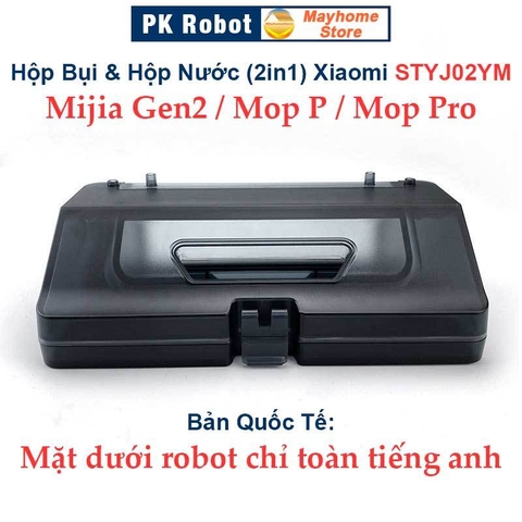 Hộp Bụi & Hộp Nước 2 Trong 1 Cho Robot Xiaomi Mijia Gen 2 STYJ02YM, Mi Robot Vacuum Mop P, Mi Vacuum Mop Pro///